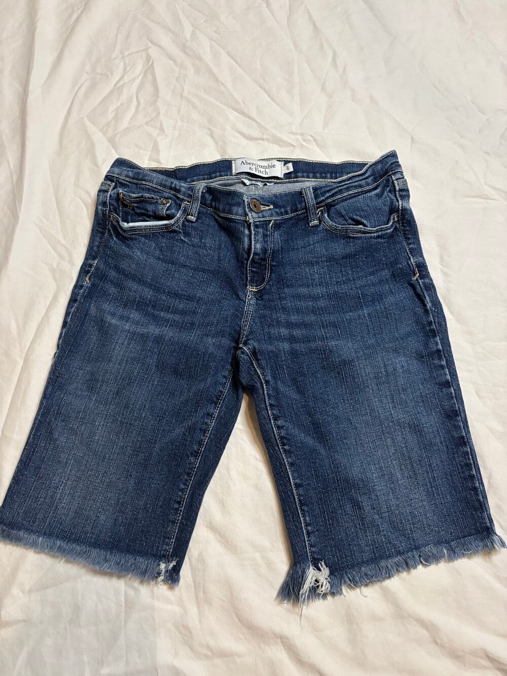Vintage Abercrombie & Fitch Low Rise Denim cut off Bermuda Shorts